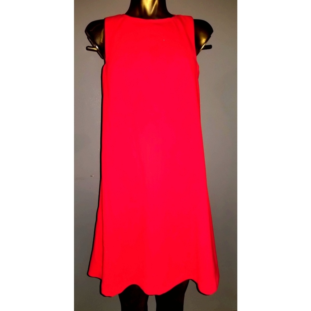 Trina Turk | Bright Coral Trapeze Dress